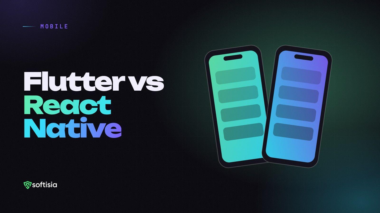 Two stylised phone frames side by side